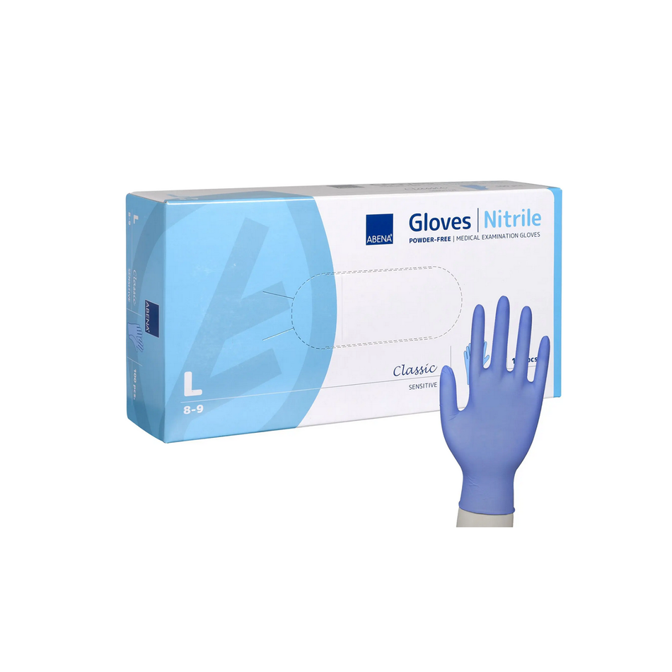 Abena Nitril Handschuhe Classic Blau Gr. L