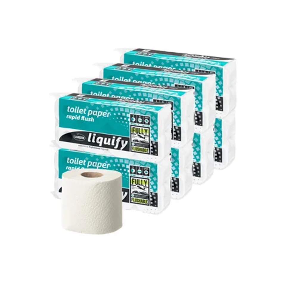 Toilettenpapier 3 lagig | schnellauflösend | 250 Blatt | 64 Rollen | WEPA