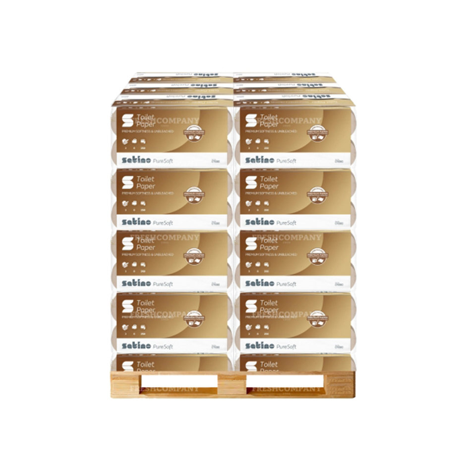 Toilettenpapier 2 lagig | soft beige | 250 Blatt | 64 Rollen