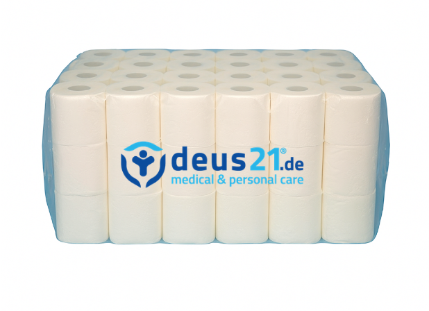 Deus21 Premium Toilettenpapier 3-lg. 250 Blatt Zellstoff weiß / 64 Rollen