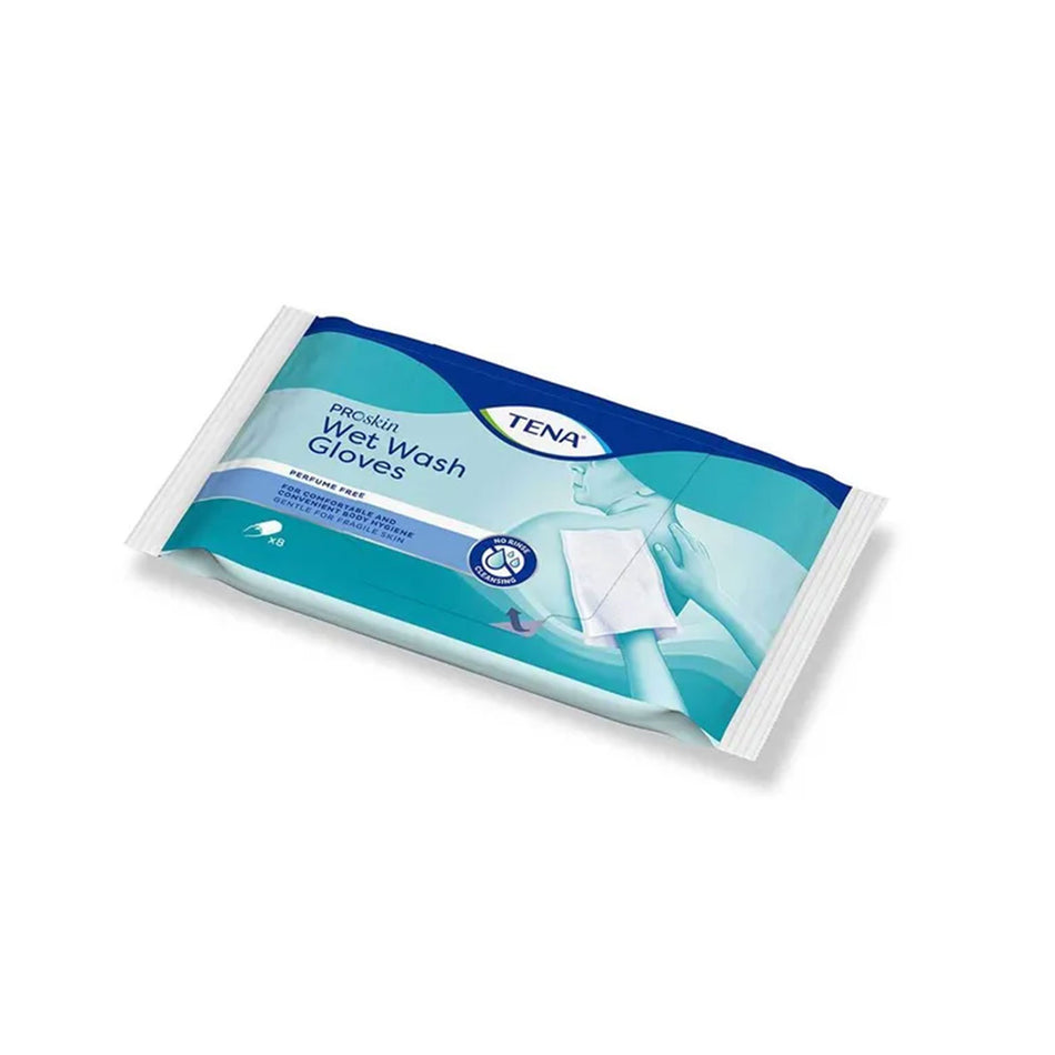 TENA ProSkin Wet Wash Glove | Milder Duft 8Stk. / VE