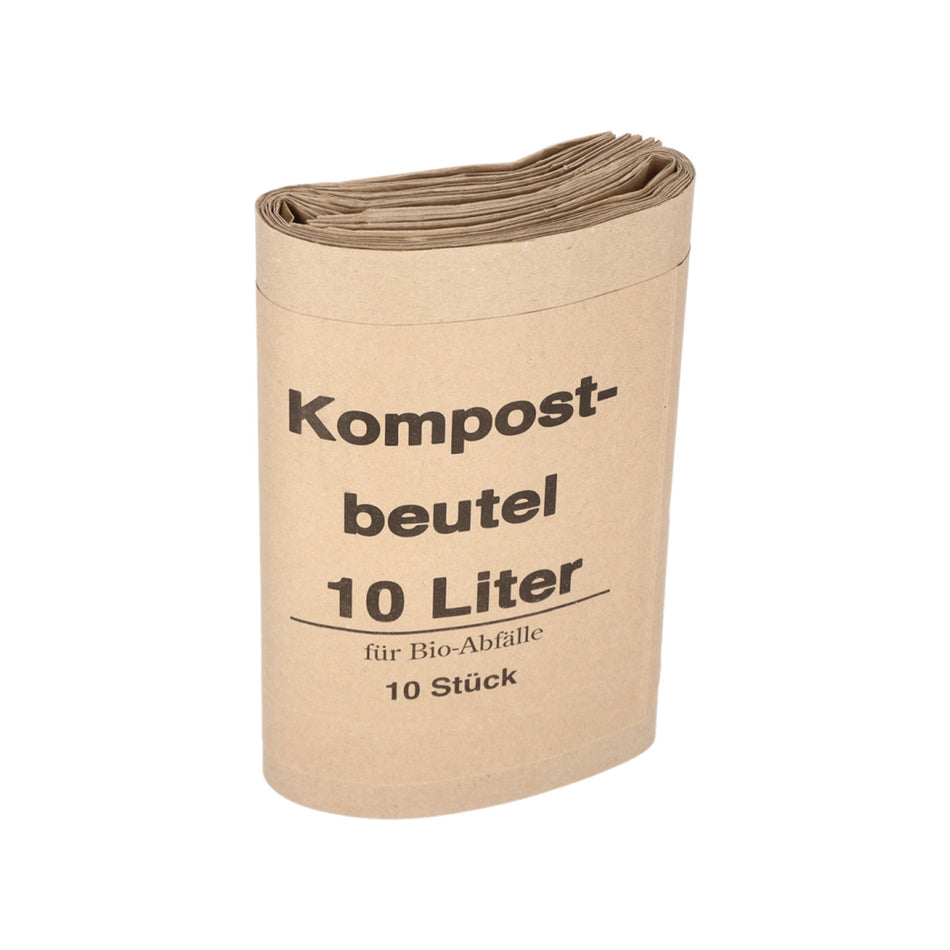 Papier-Biobeutel 200+160 x 340mm braun, 10 Liter, 200 Stk.