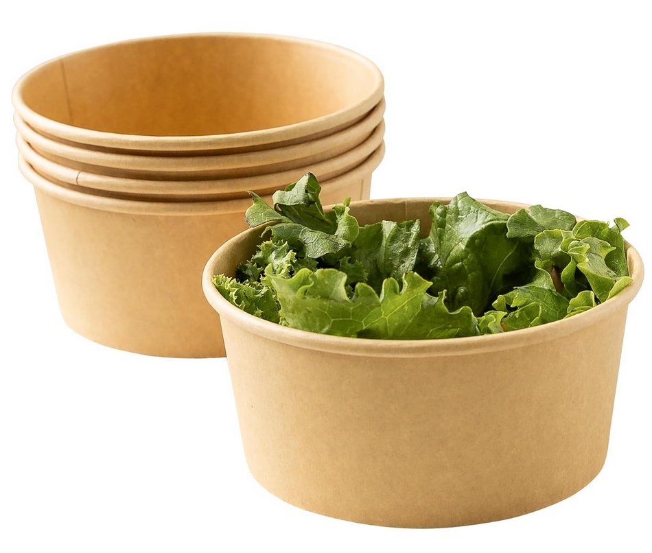 Take Away Schalen, Kraft / PE (ohne Deckel) , 1.000ml, ø11,5cm, 50 Stück