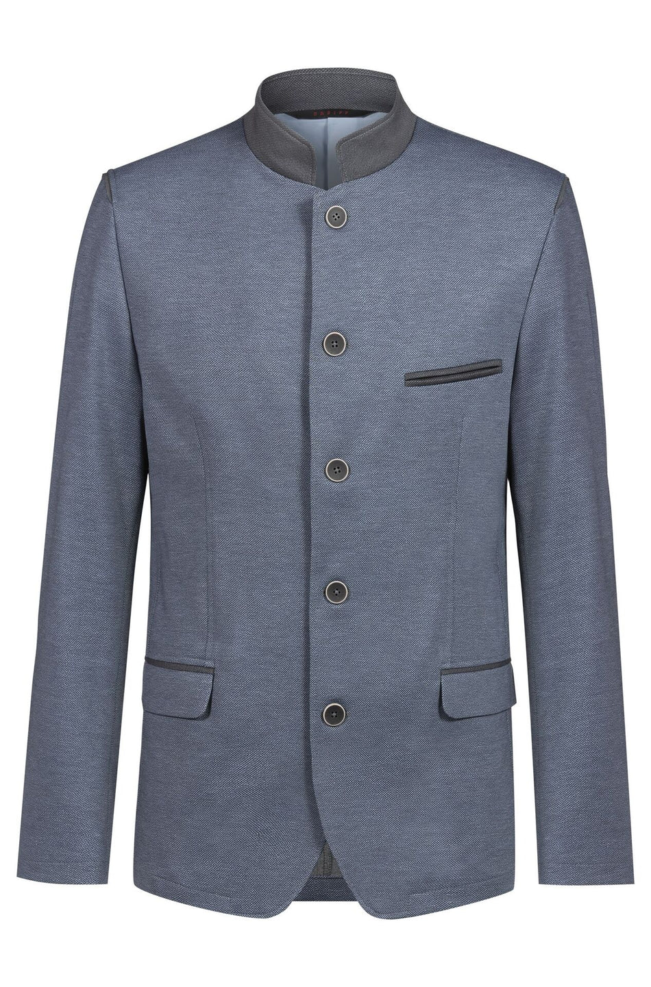 Greiff Herren-Jerseysakko RF blau/Kontrast grau
