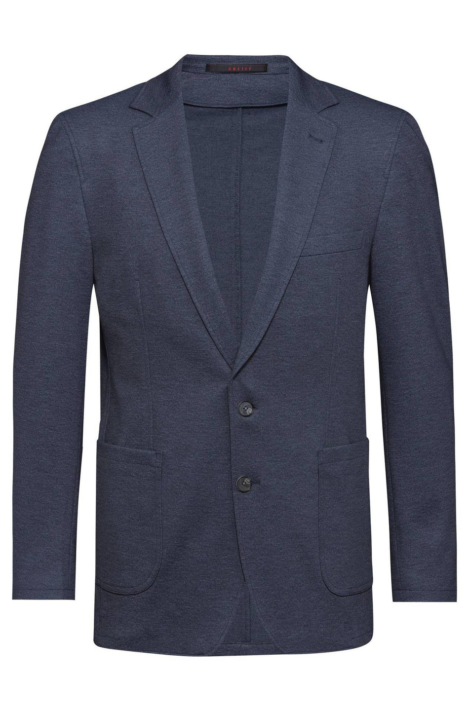 Greiff Herren-Jerseysakko RF blau meliert