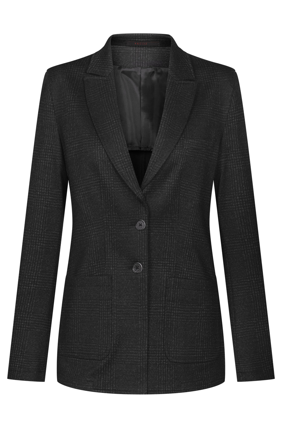 Greiff Damen-Jerseylangblazer RF glencheck anthrazit