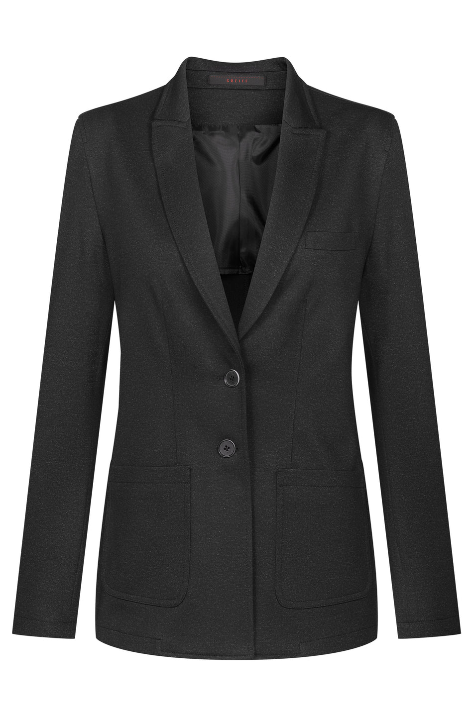 Greiff Damen-Jerseylangblazer RF anthrazit meliert