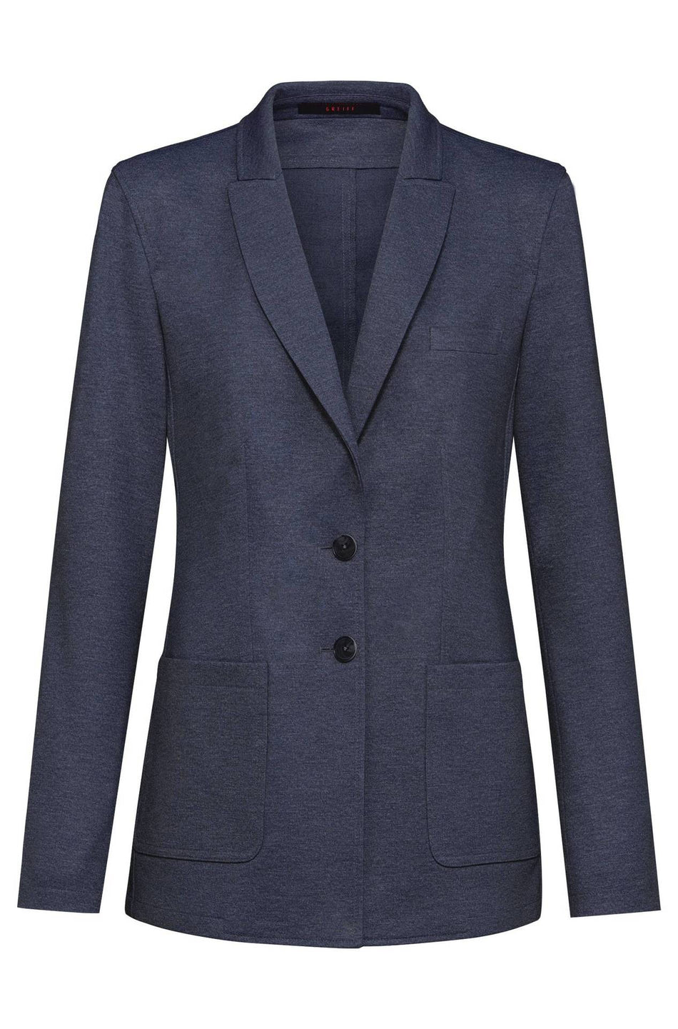 Greiff Damen-Jerseylangblazer RF blau meliert