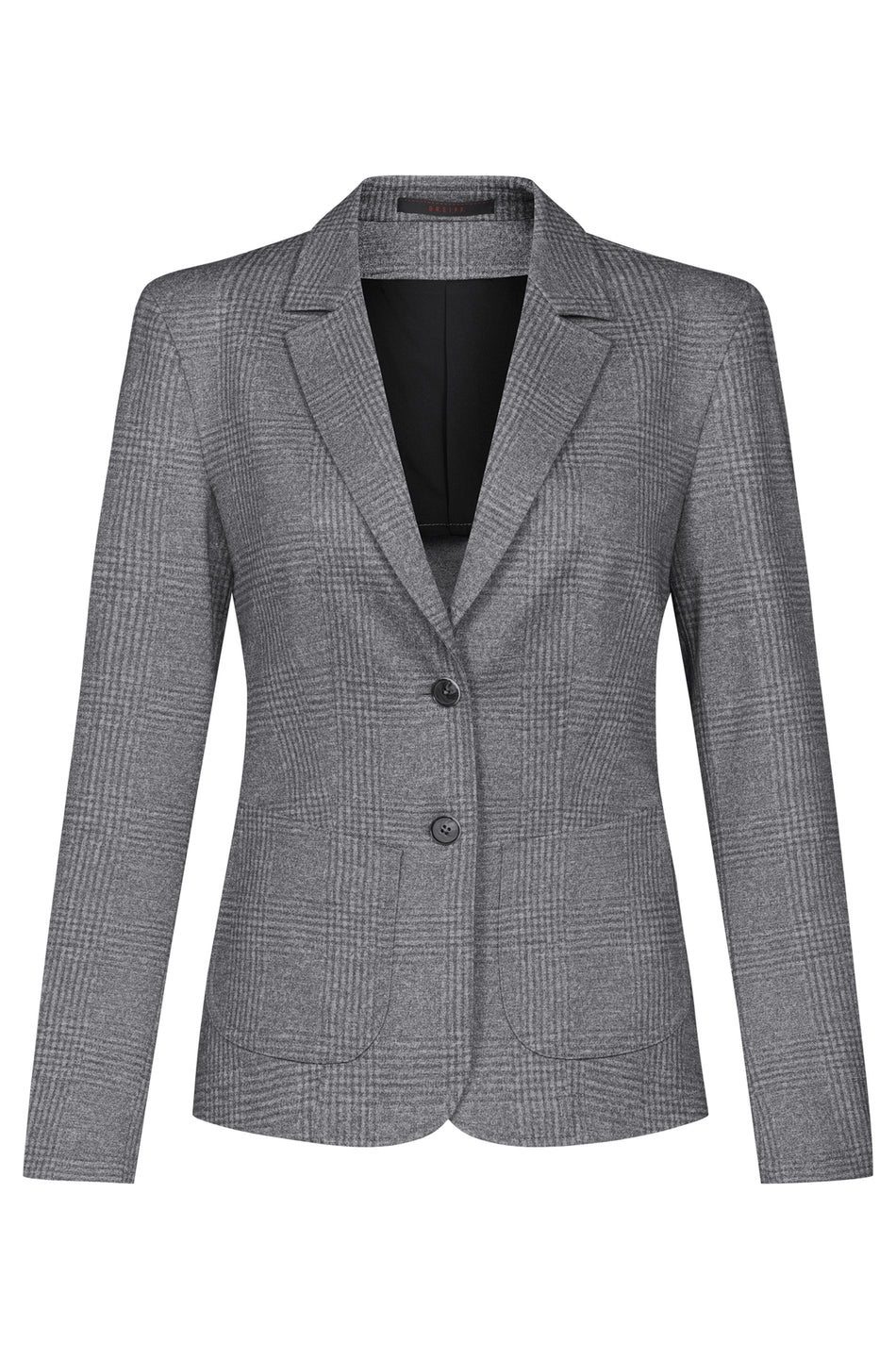 Greiff Damen-Jerseyblazer RF glencheck hellgrau