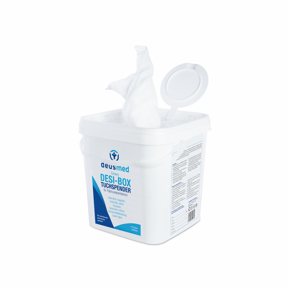 Deusmed Flächenwipes 115 Tücher - Desinfektionstücher - Alkoholfrei - aktiviert