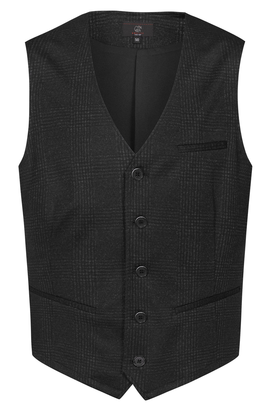 Greiff Herren-Jerseyweste RF glencheck anthrazit