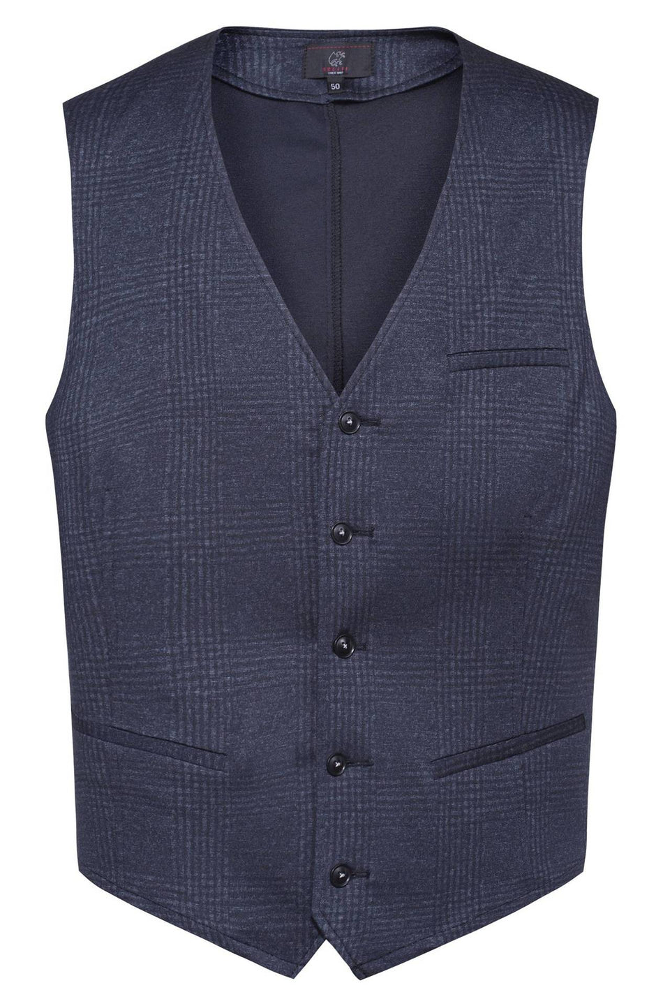 Greiff Herren-Jerseyweste RF glencheck blau