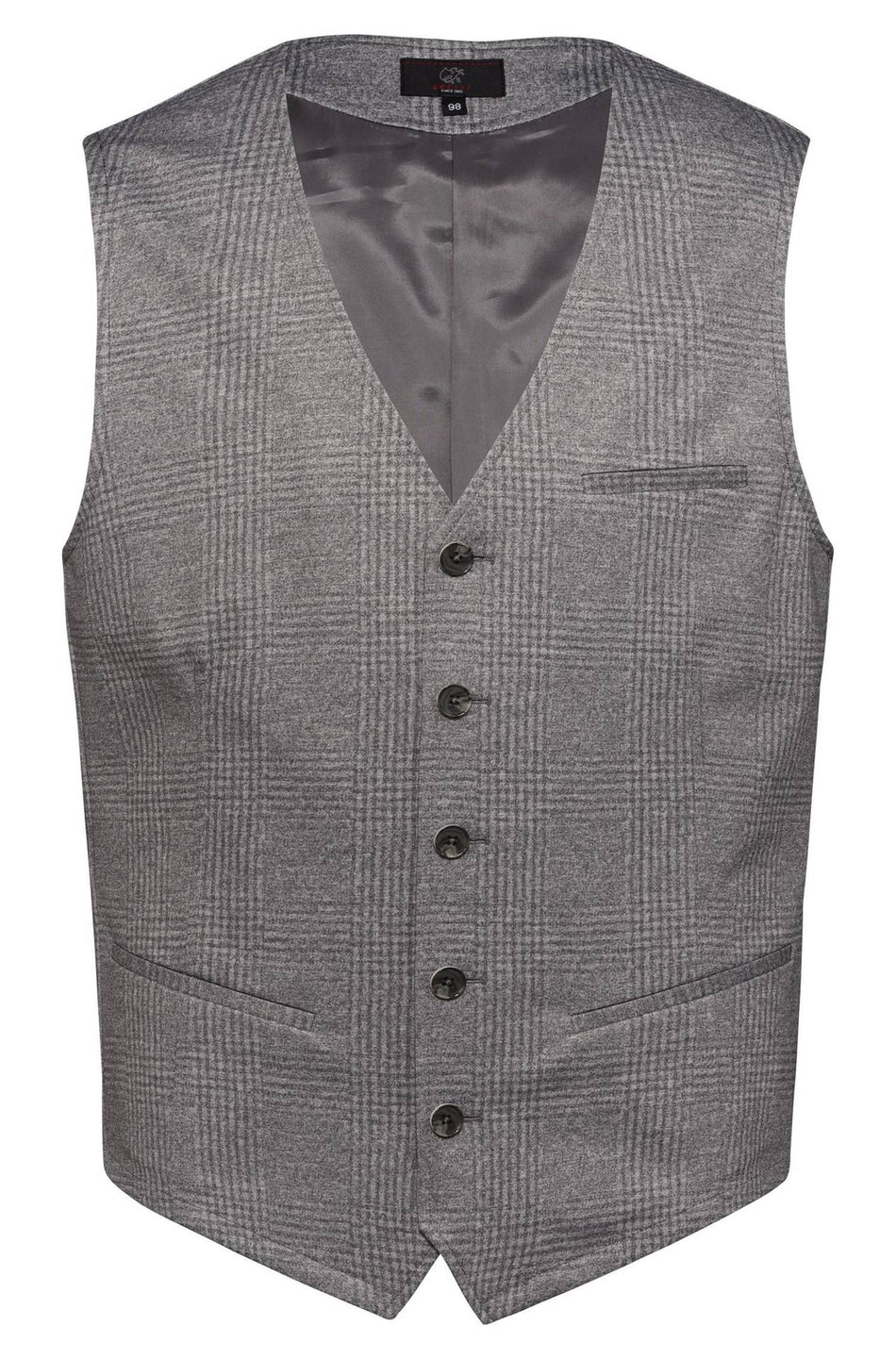 Greiff Herren-Jerseyweste RF glencheck hellgrau