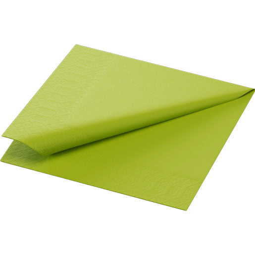 Servietten 24 x 24 cm 3-lg. 1/4-Falz lime green, 250er Pack