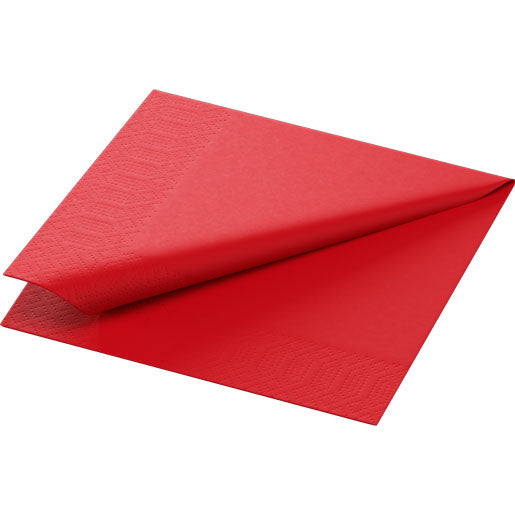 Servietten 24 x 24 cm 3-lagig, 1/4 Falz, red, 250er Pack