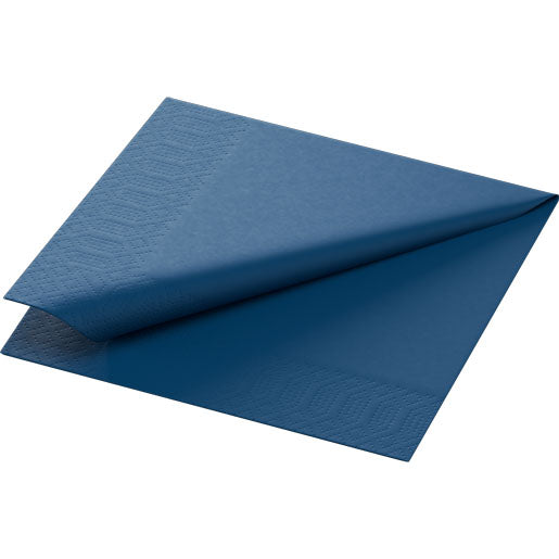 Servietten 24 x 24 cm 3-lg. 1/4-Falz dunkelblau, 250er Pack