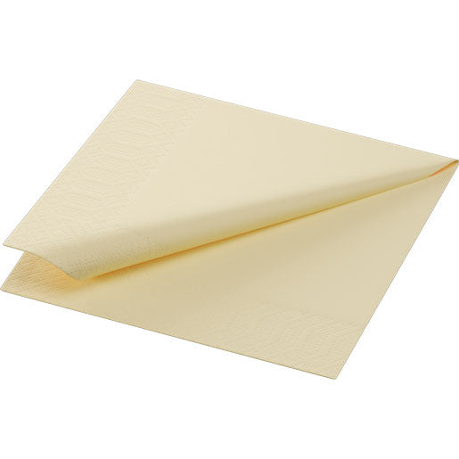 Napkins 24 x 24 cm 3-ply, 1/4 fold, cream, pack of 250