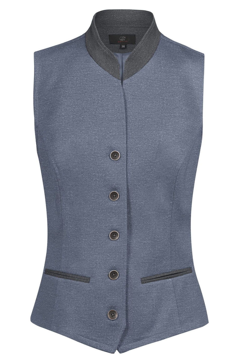 Greiff Damen-Jerseyweste RF blau/Kontrast grau
