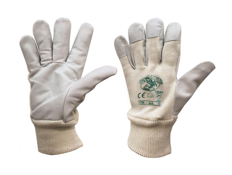 Work glove 17W full grain leather