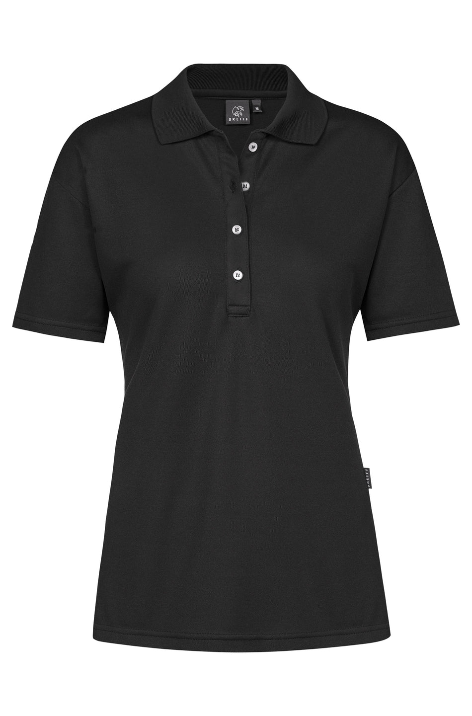 Greiff Damen-Poloshirt schwarz