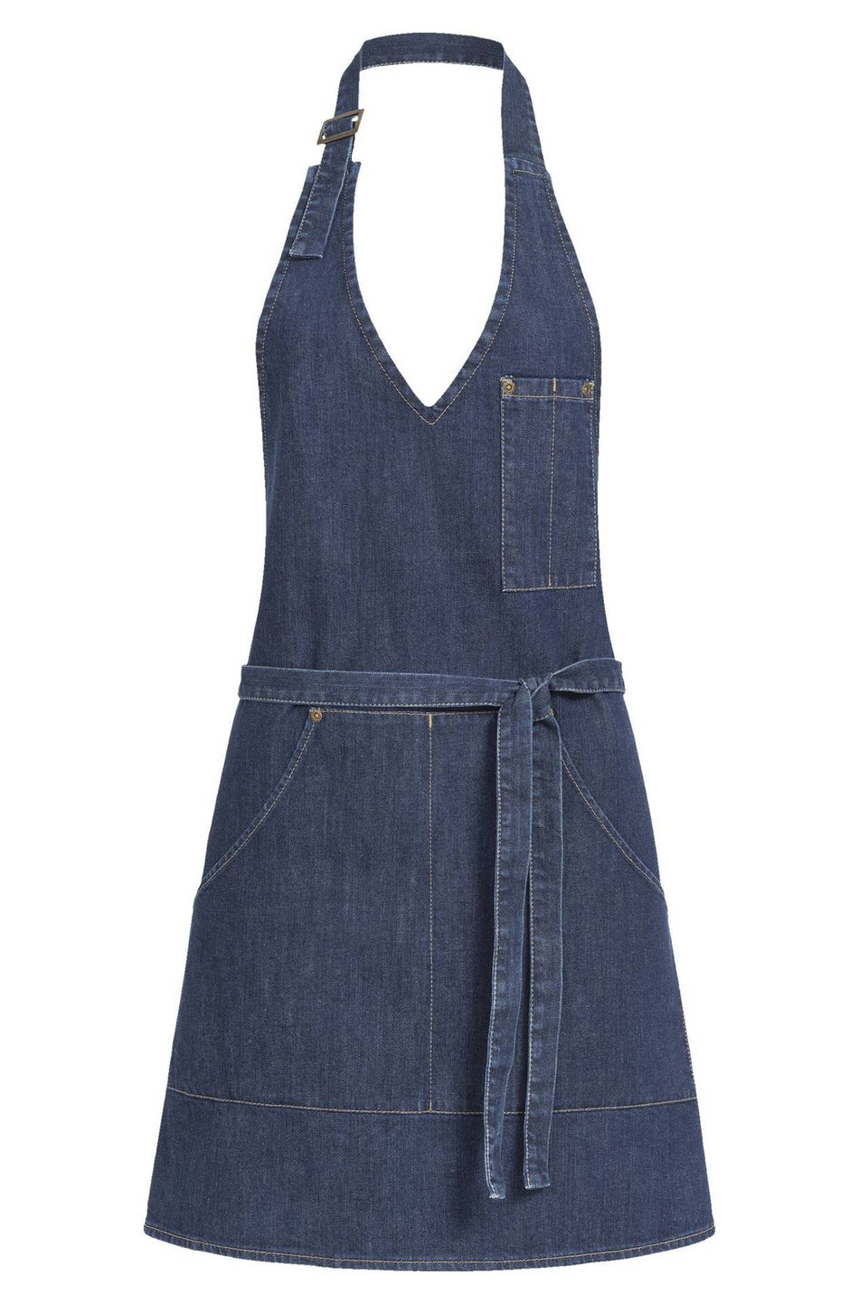Greiff Damen-Latzschürze 70x61 blue denim