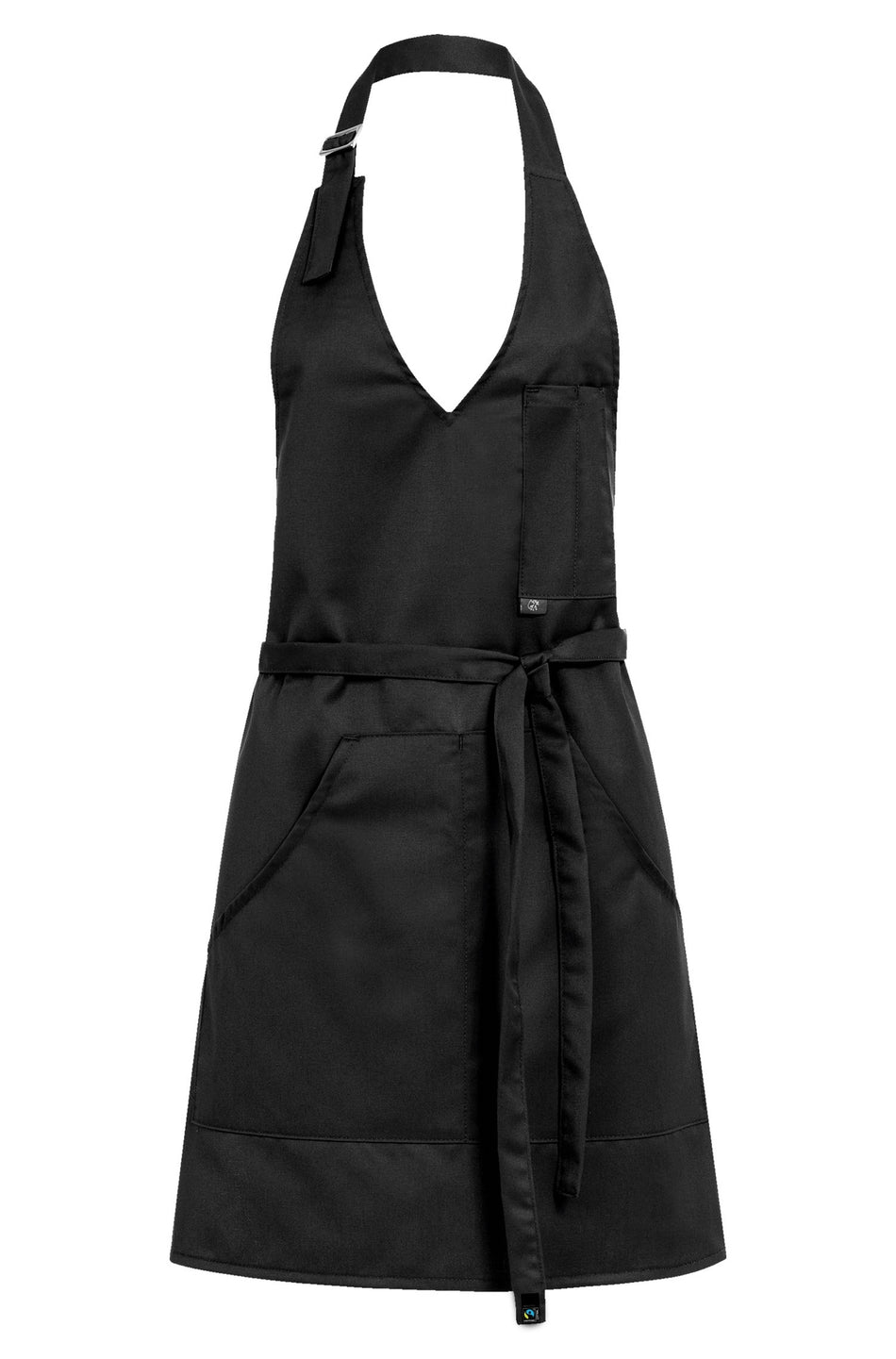 Greiff Damen-Latzschürze 70x61 schwarz