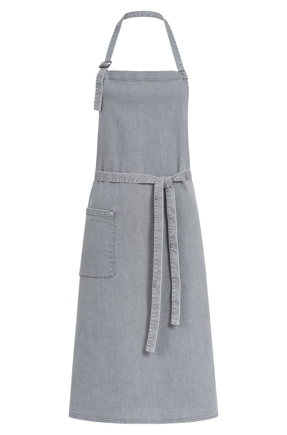 Greiff Latzschürze Denim 77x100 light grey denim