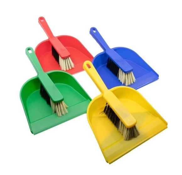 Kehrgarnitur bunt gemischt 12 Stück