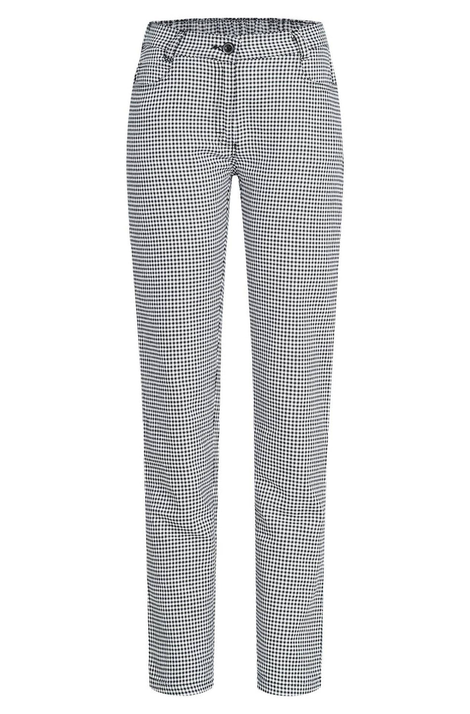 Greiff Damen-Hose 5 Pocket RF s/w pepita