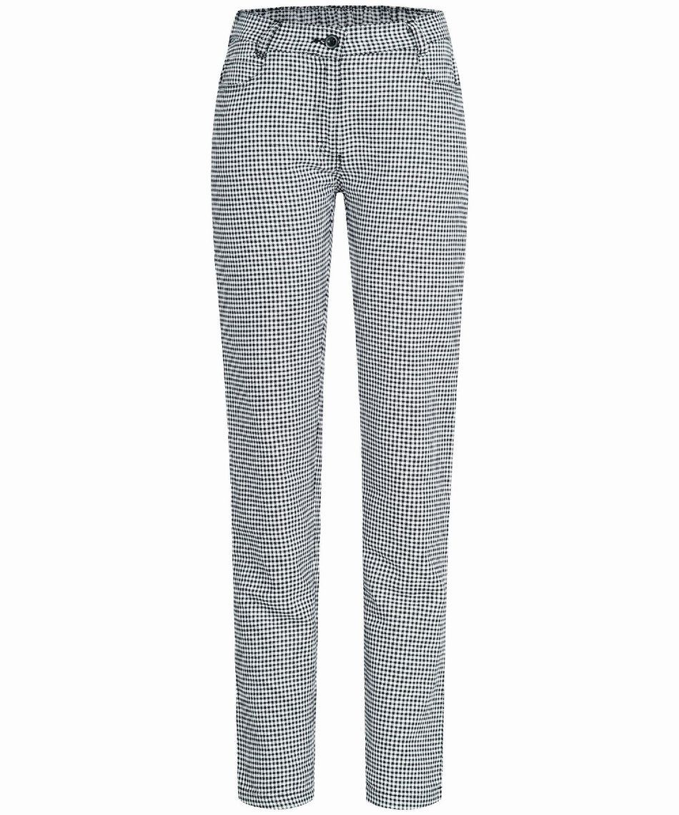 Greiff Damen-Hose 5 Pocket RF s/w pepita 5319 1855