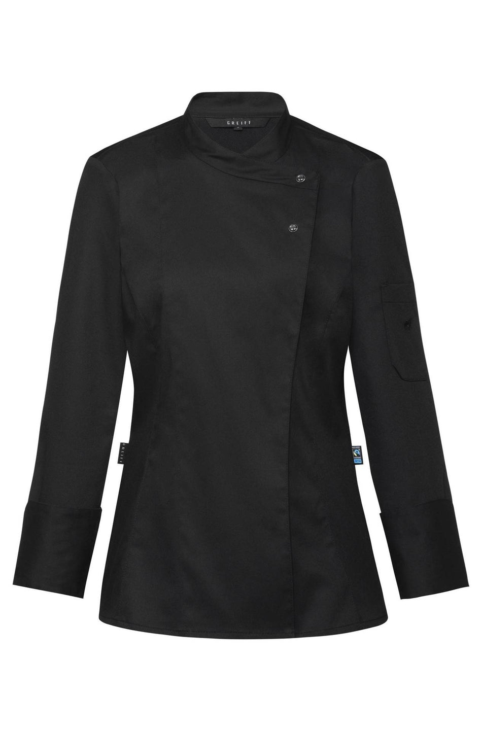 Greiff Damen-Kochjacke RF schwarz
