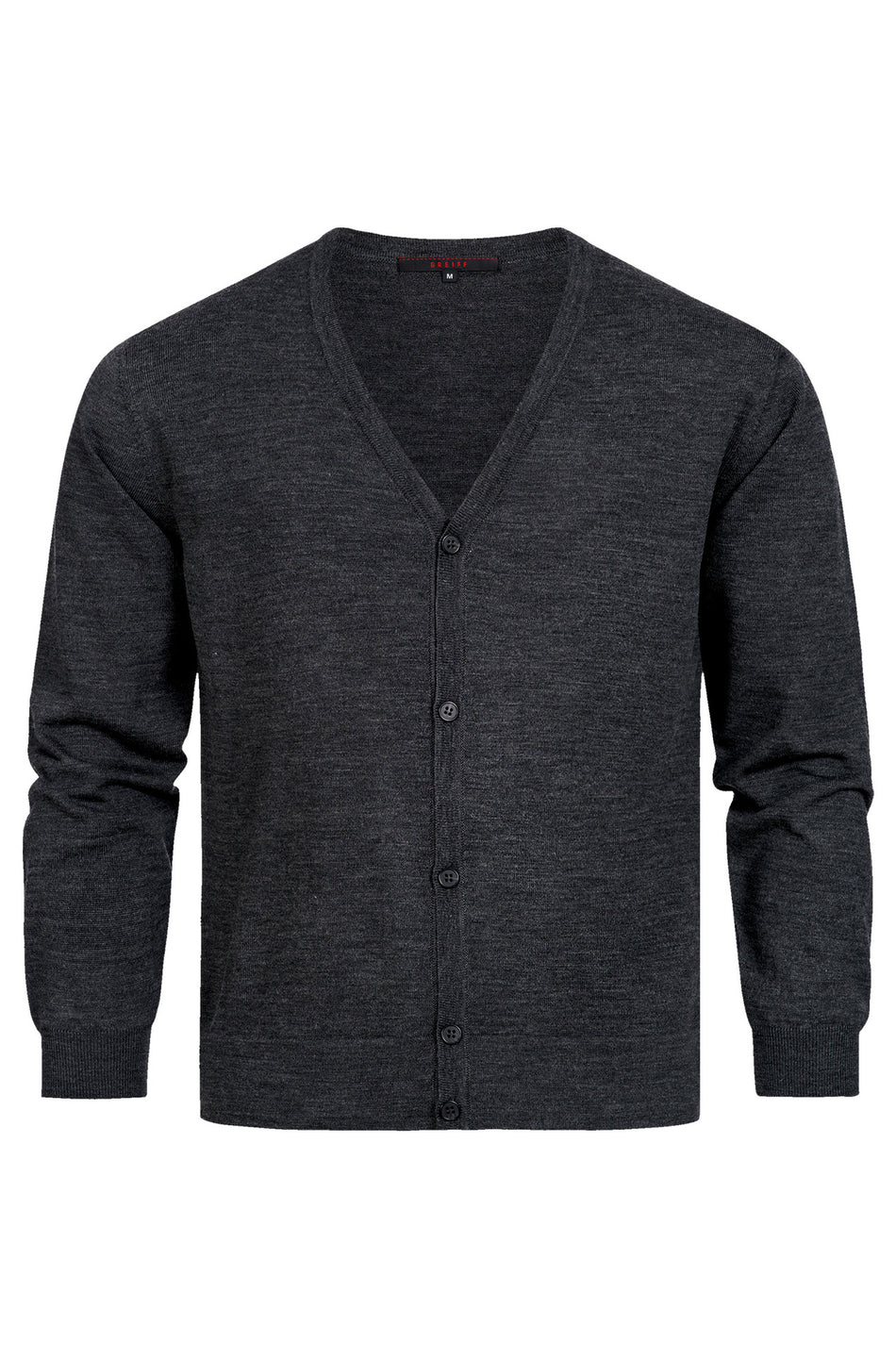 Greiff Herren-Strickjacke RF dunkelgrau 6043 5050