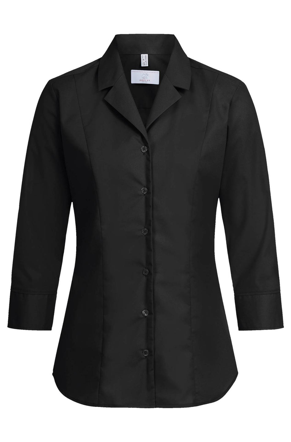 Greiff Damen-Bluse 3/4 RF Basic schwarz