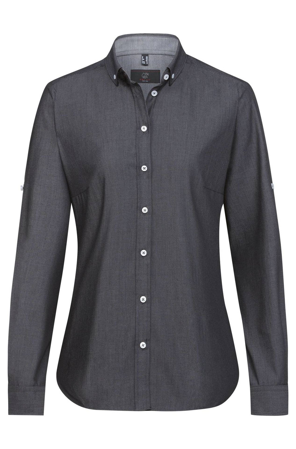 Greiff Damen-Bluse 1/1 RF Servic denimoptik anthrazit
