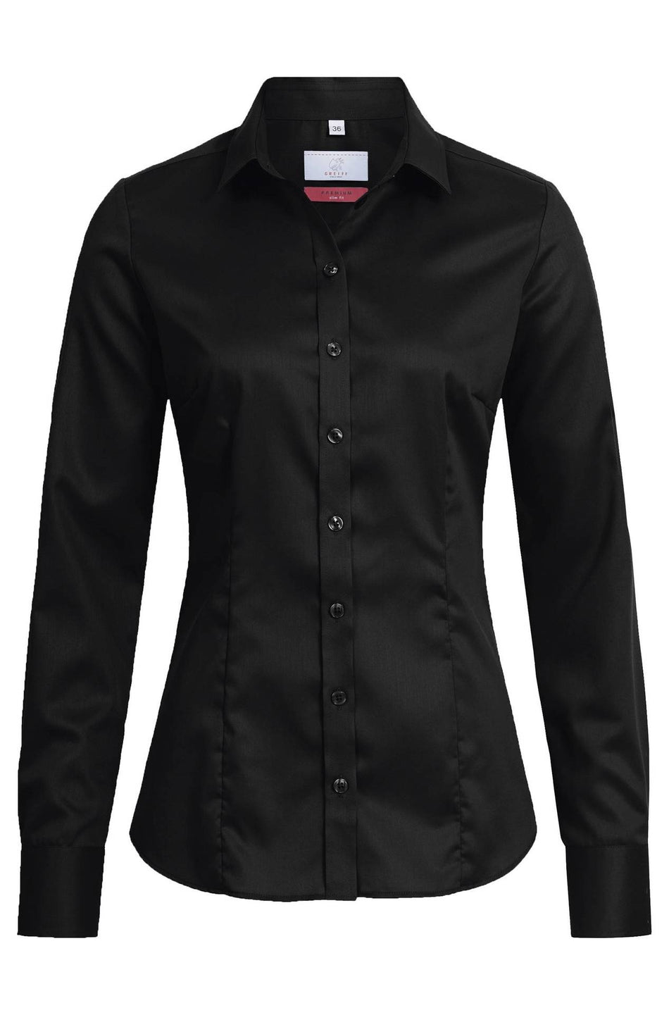 Greiff Damen-Bluse 1/1 SF Premiu schwarz