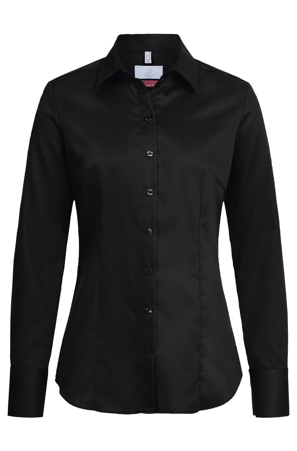 Greiff Damen-Bluse 1/1 RF Premiu schwarz