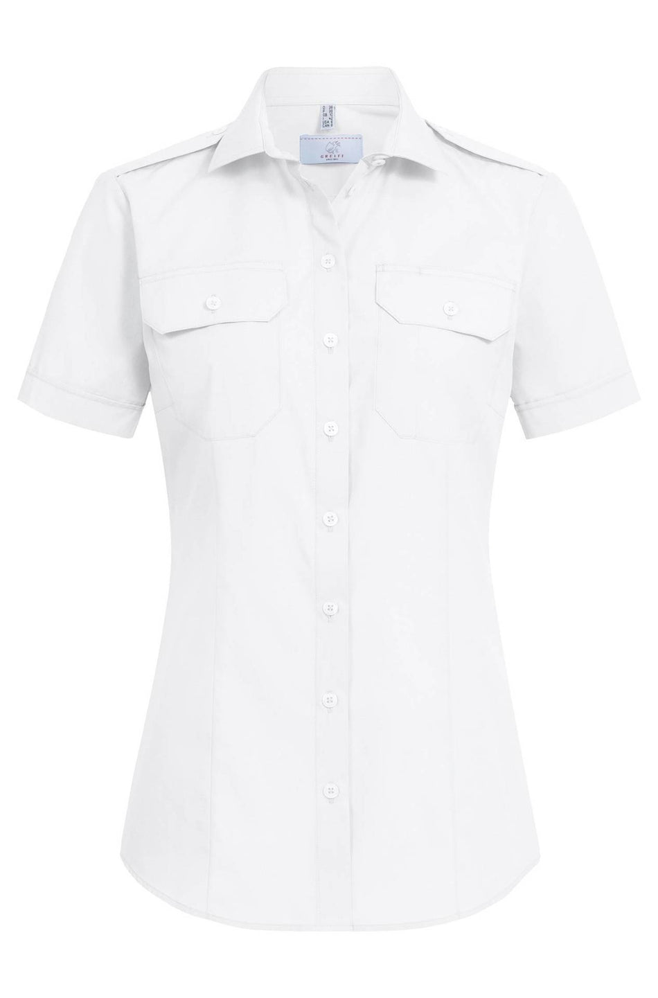 Greiff Pilotbluse 1/2 RF Simple weiß
