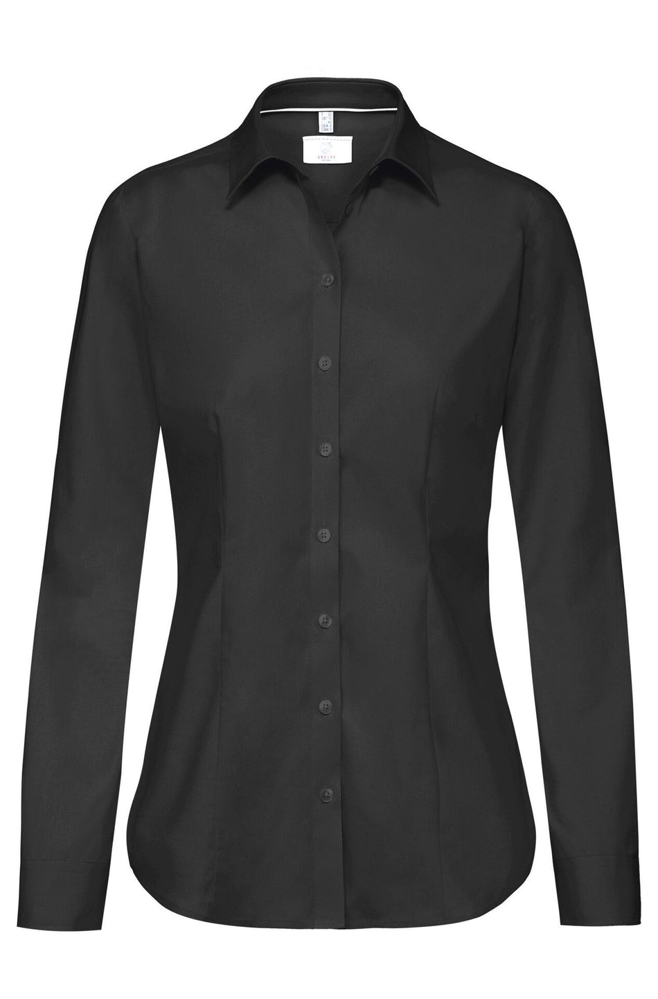 Greiff Damen-Bluse 1/1 RF Premiu schwarz 6592 1140