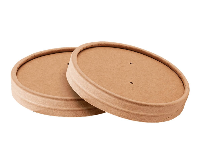 Deckel für Take Away Schalen, Kraft / PE, ø 9,7 cm, 25 Stück