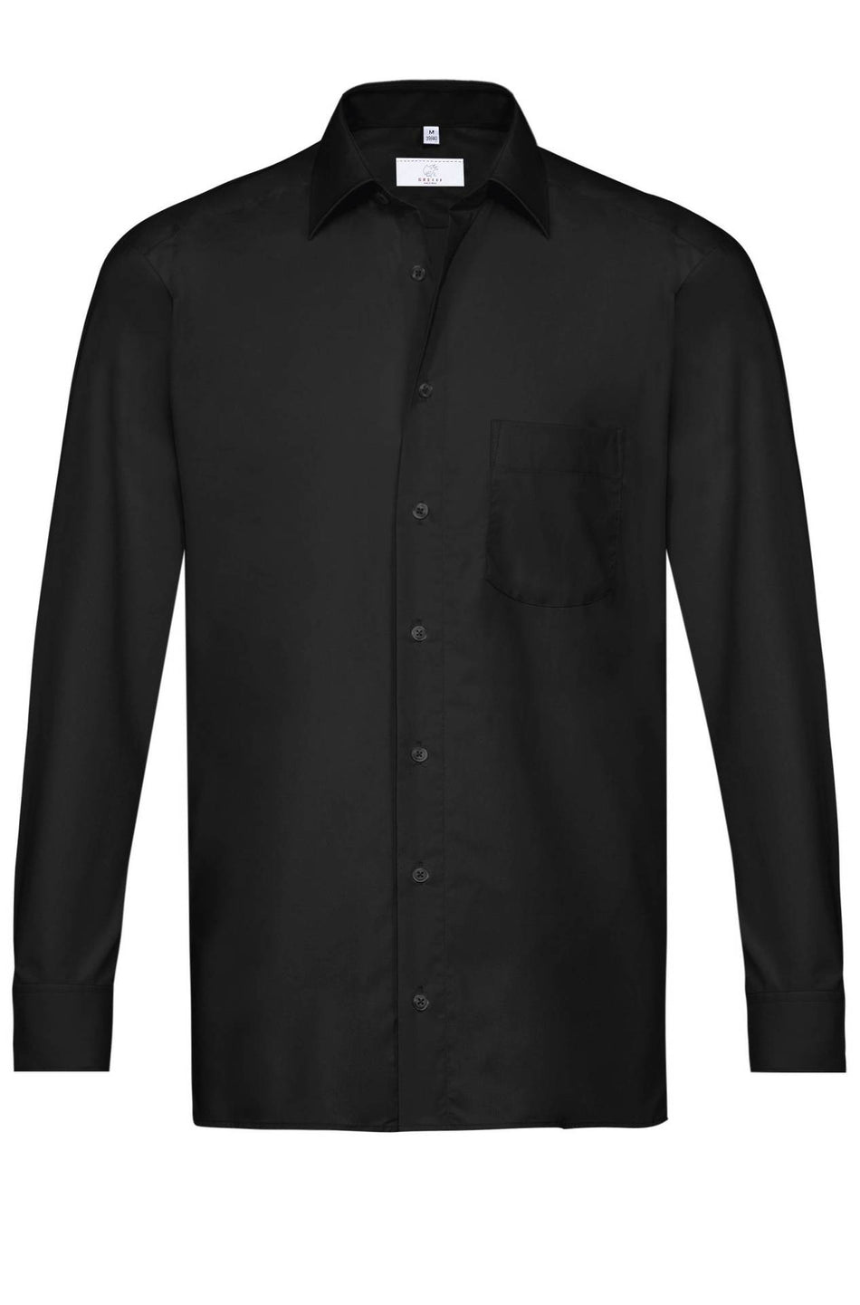 Greiff Herren-Hemd 1/1 RF Basic schwarz