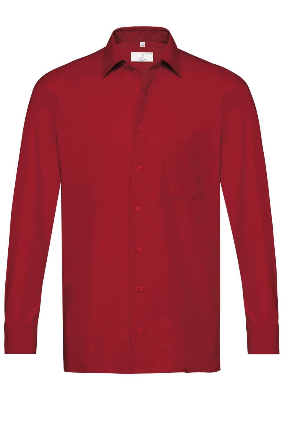 Greiff Herren-Hemd 1/1 RF Basic rot