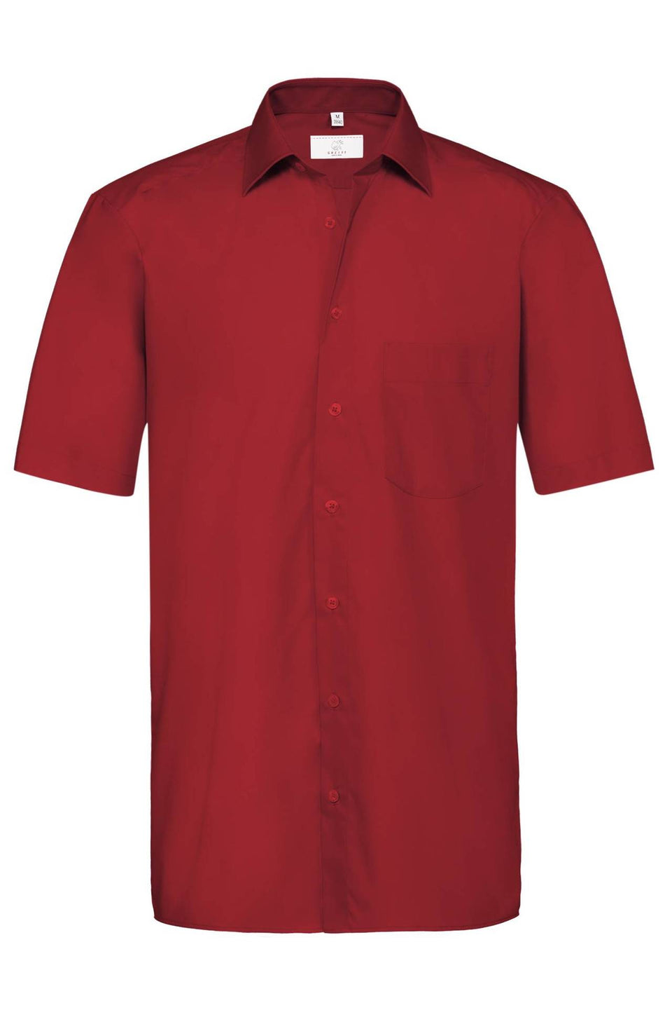 Greiff Herren-Hemd 1/2 RF Basic rot