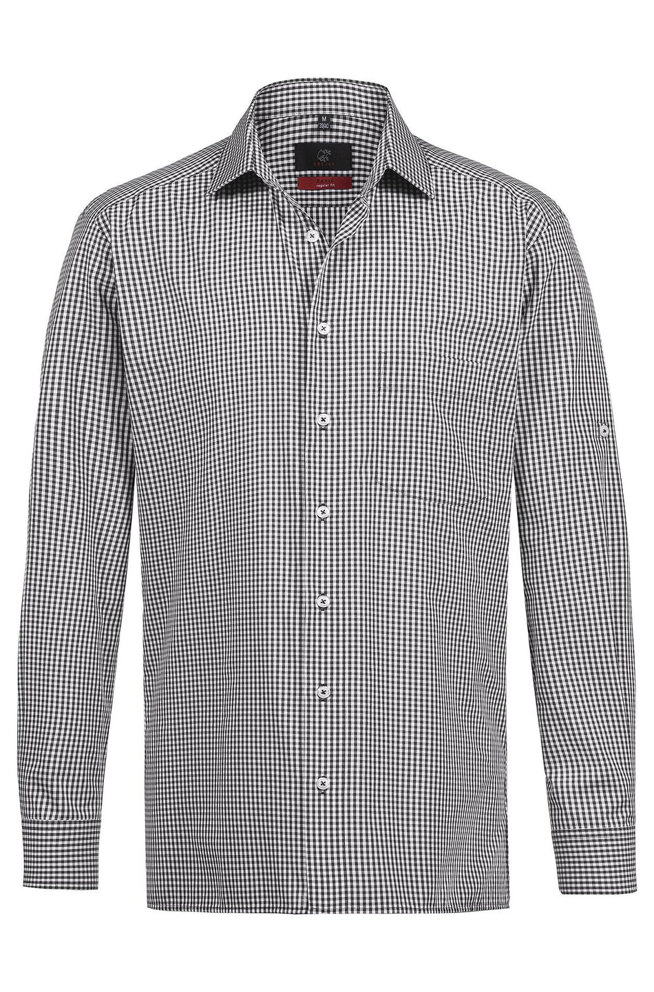 Greiff Herren-Hemd 1/1 RF Basic vichy karo schwarz