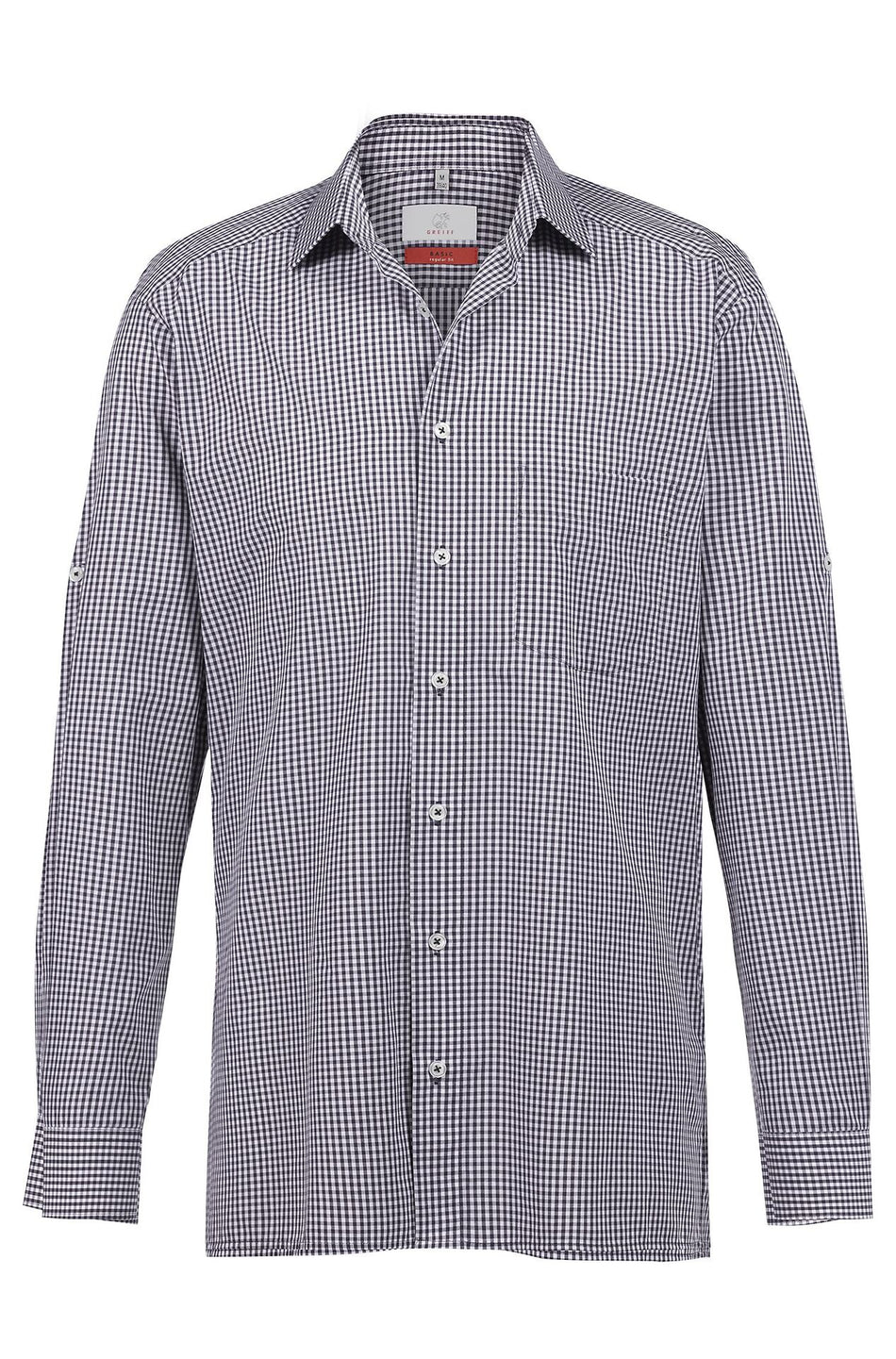 Greiff Herren-Hemd 1/1 RF Basic vichy karo blau