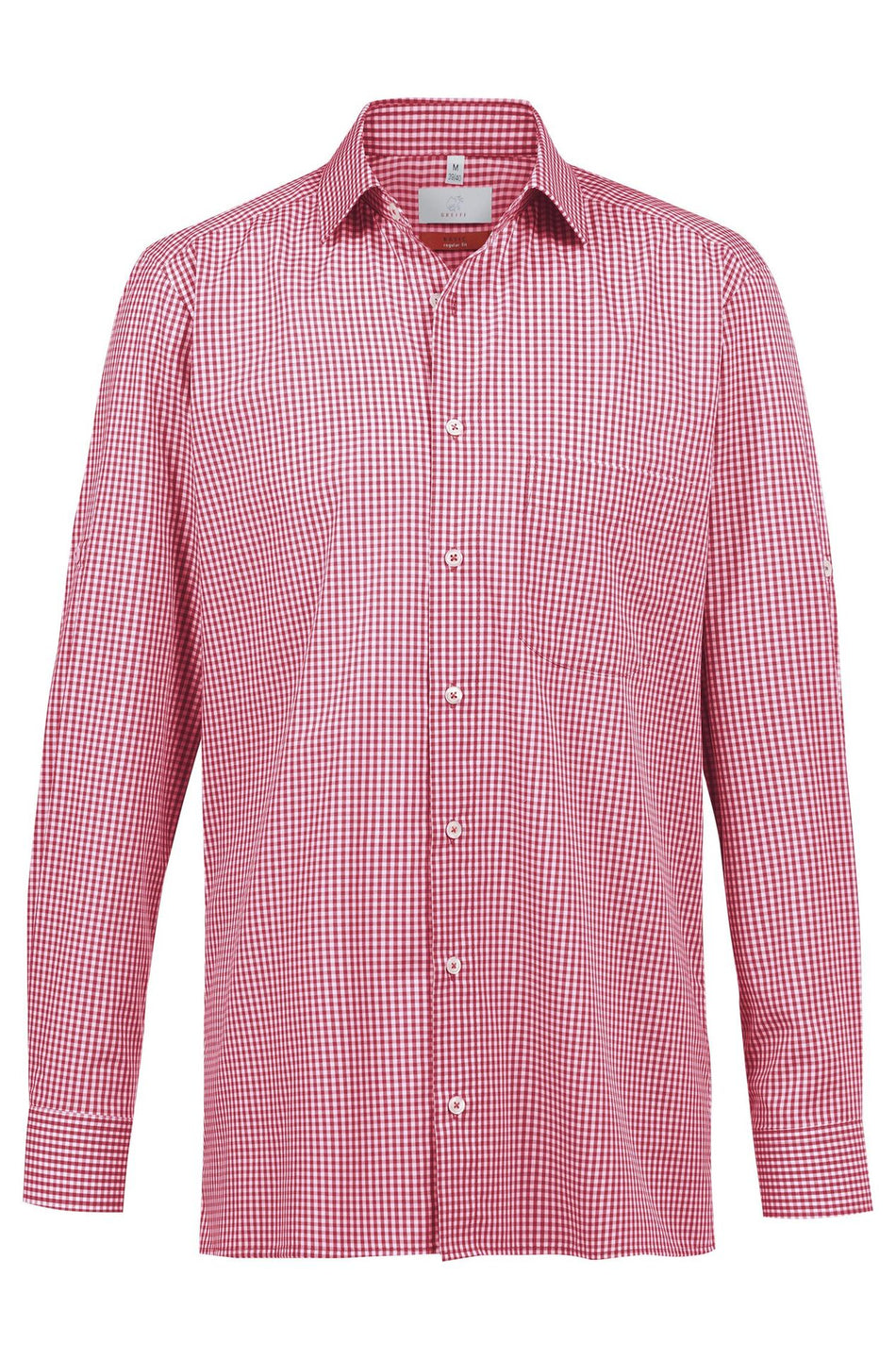 Greiff Herren-Hemd 1/1 RF Basic vichy karo rot