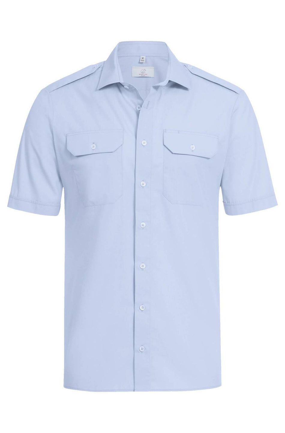 Greiff Pilothemd 1/2 RF Simple bleu