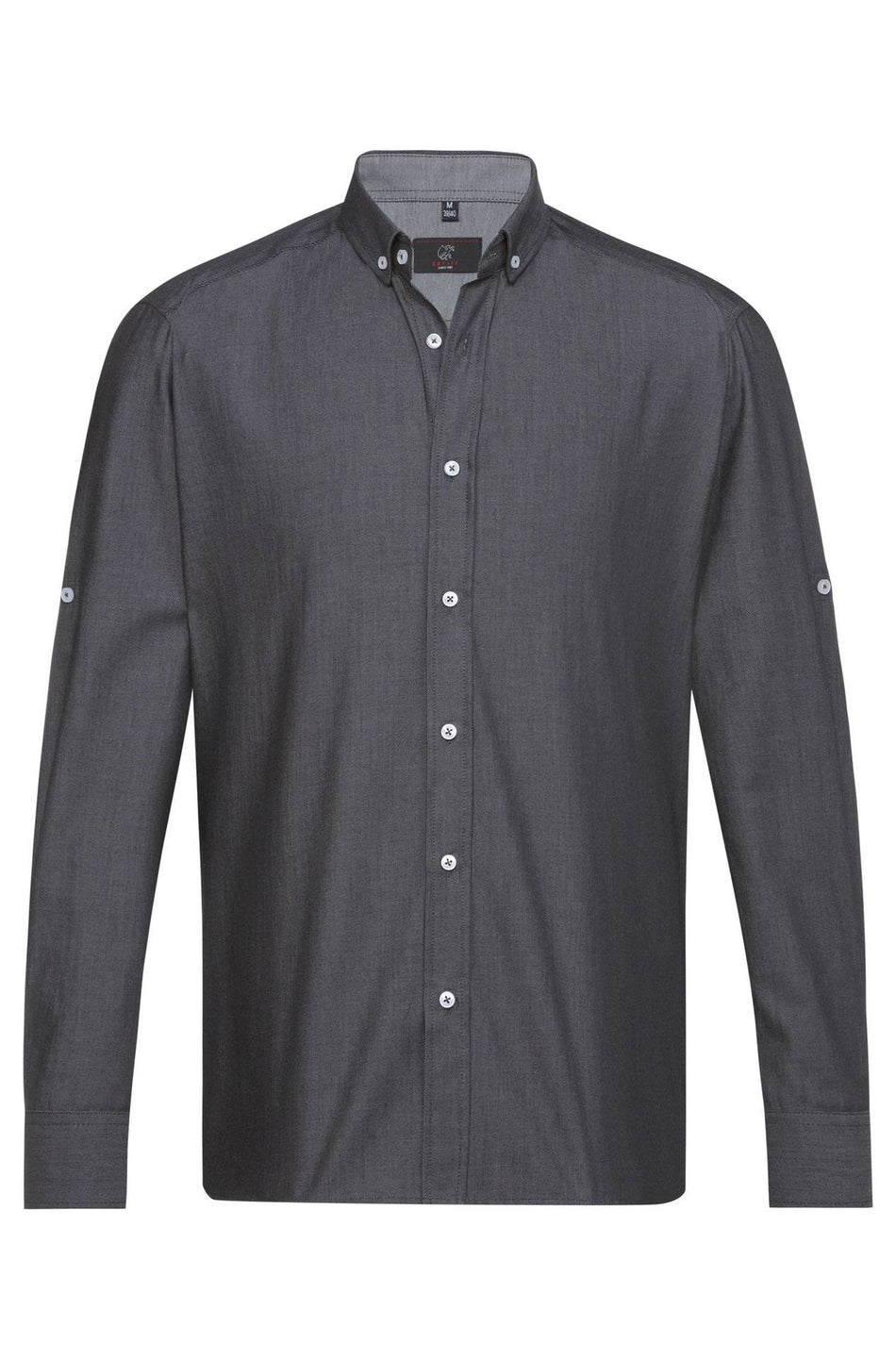 Greiff Herren-Hemd 1/1 RF Servic denimoptik anthrazit