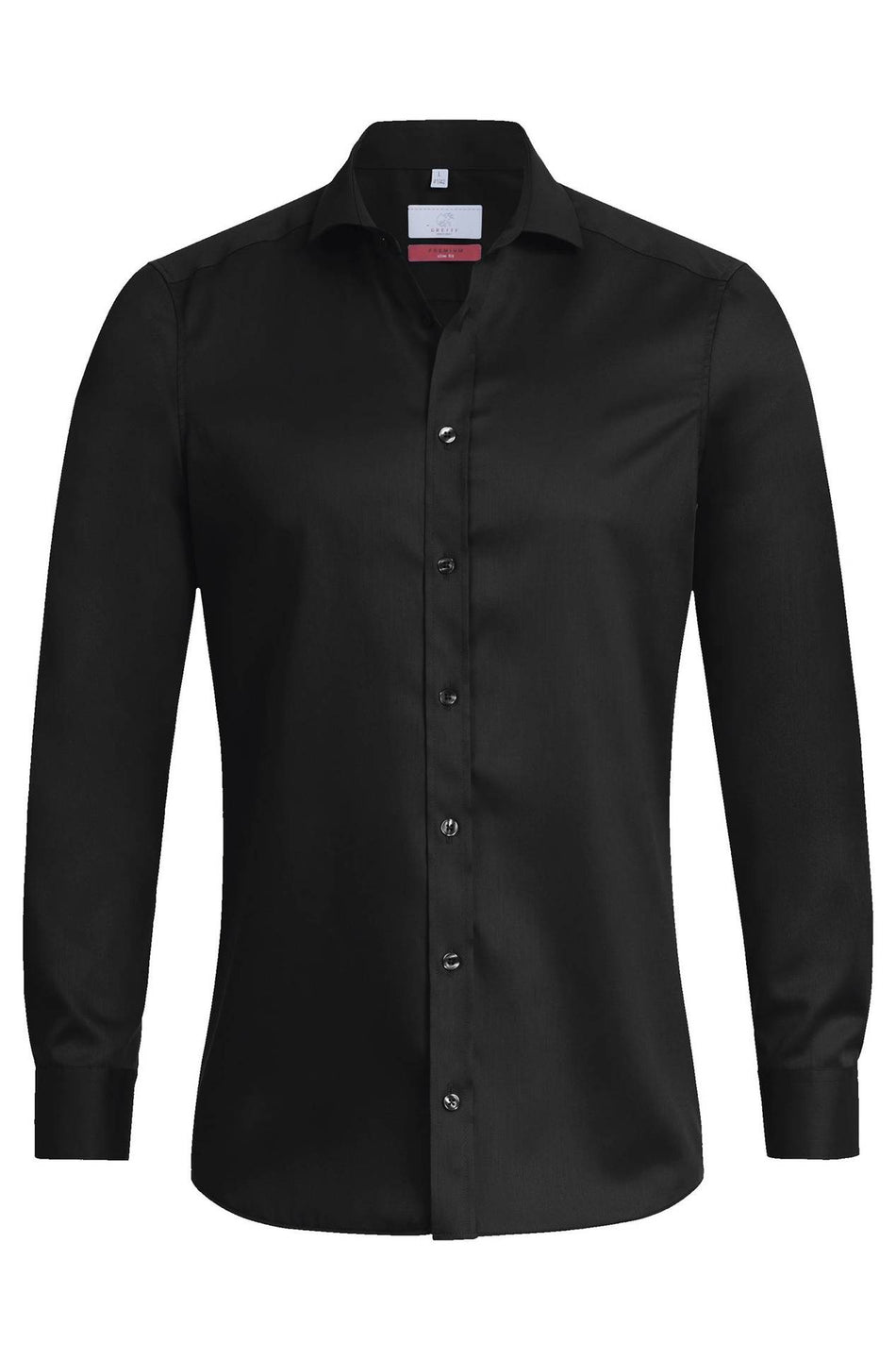 Greiff Herren-Hemd 1/1 SF Premiu schwarz