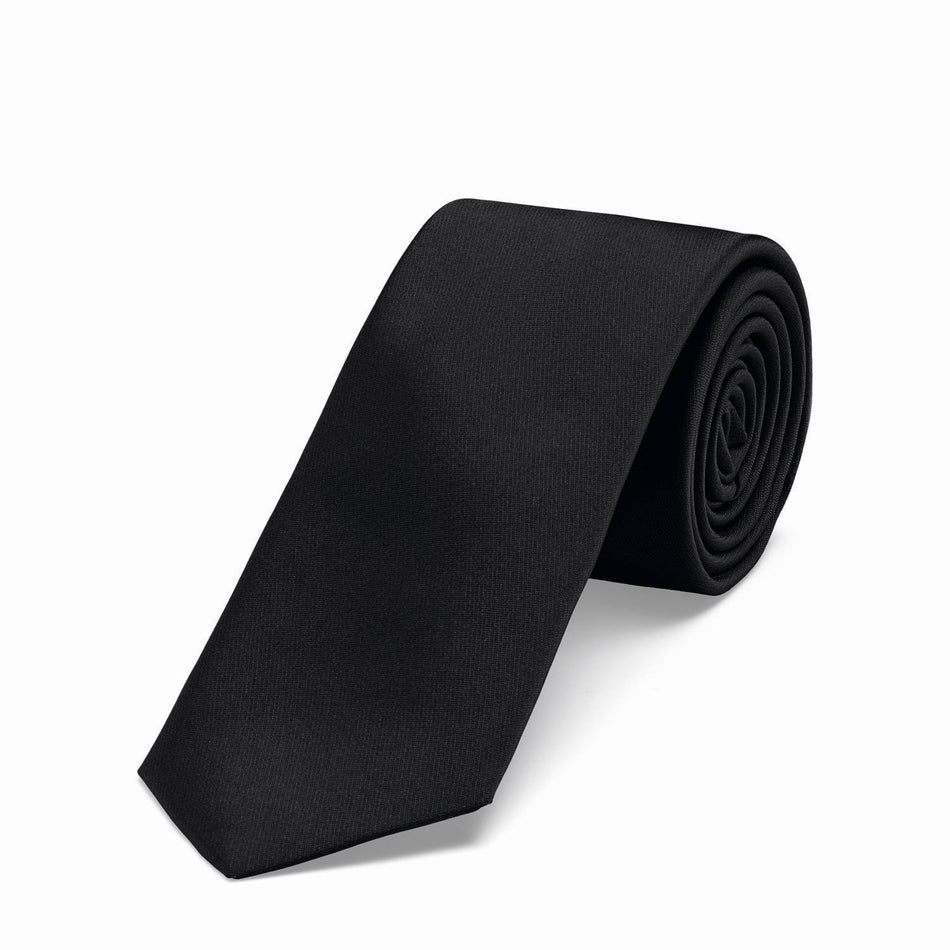 Greiff Krawatte Slimline schwarz