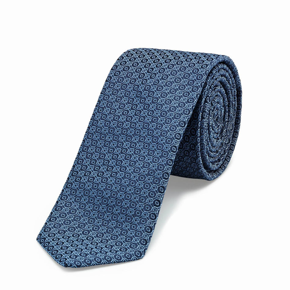 Greiff Krawatte Slimline blau